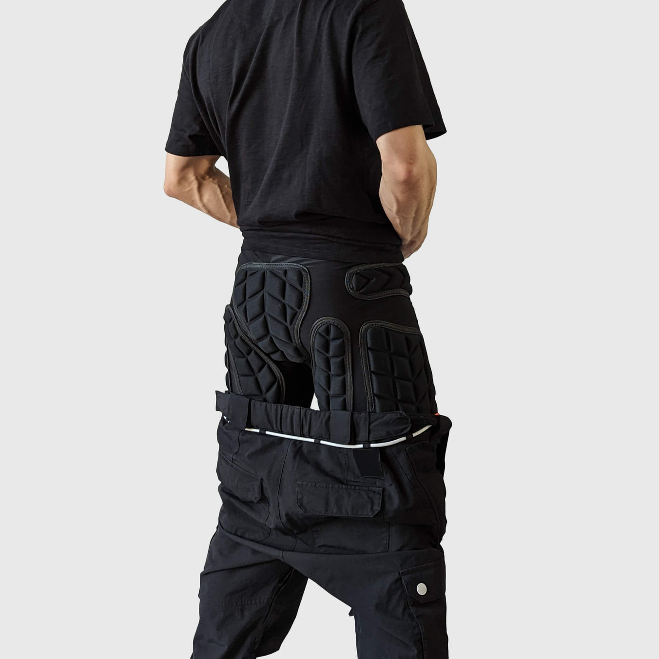 Rippl Black Ice Impact Shorts angled shot